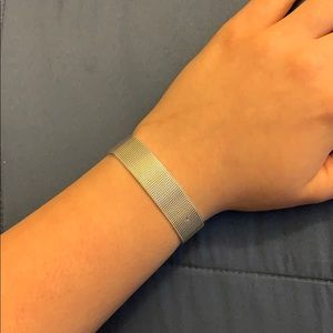 Silver Stainless Steel Mesh Bracelet for Women
